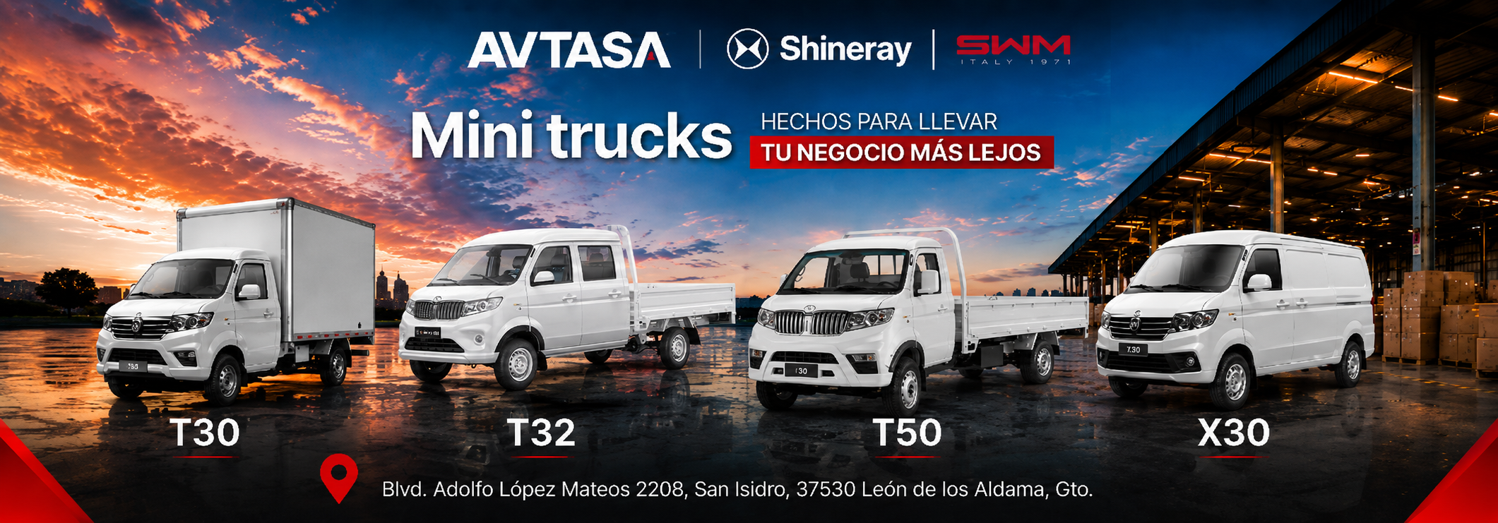 Shineray Avtasa León – Mini Trucks T30 T32 X30 – León, Gto